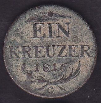 Avusturya 1 Kreuzer 1816 G