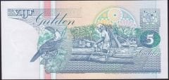 Suriname 5 Gulden 1998 Çil Pick 136c