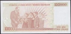 7.Emisyon 3.Tertip 100000 Lira J65 622530 Çilaltı Çil