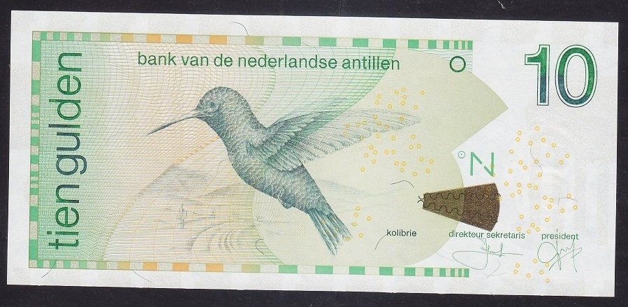 Hollanda Antilleri 10 Gulden 2016 Çil Pick 28d