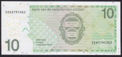 Hollanda Antilleri 10 Gulden 2016 Çil Pick 28d