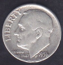 AMERİKA 1 DIME 1956 GÜMÜŞ