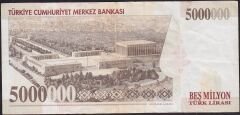 7.Emisyon 5.000.000 Lira K05 590288 Çok Temiz