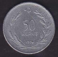 1974 Yılı 50 Kuruş