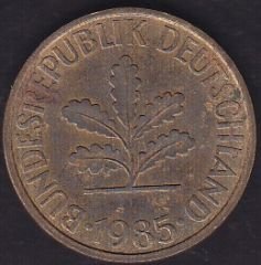 Almanya 10 Pfennig 1985 J