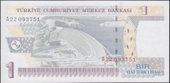 8.Emisyon 1 YTL A22 093751 Çil