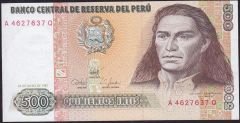 Peru 500 İntis 1987 Çilaltı Pick 134b