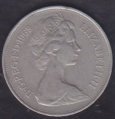 İngiltere 10 New Pence 1969