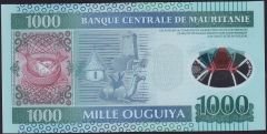 Moritanya 1000 Ouguiya 2014 Çil Polimer Pick 19