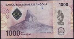 Angola 1000 Kwanzas 2020 Çok Temiz Polimer