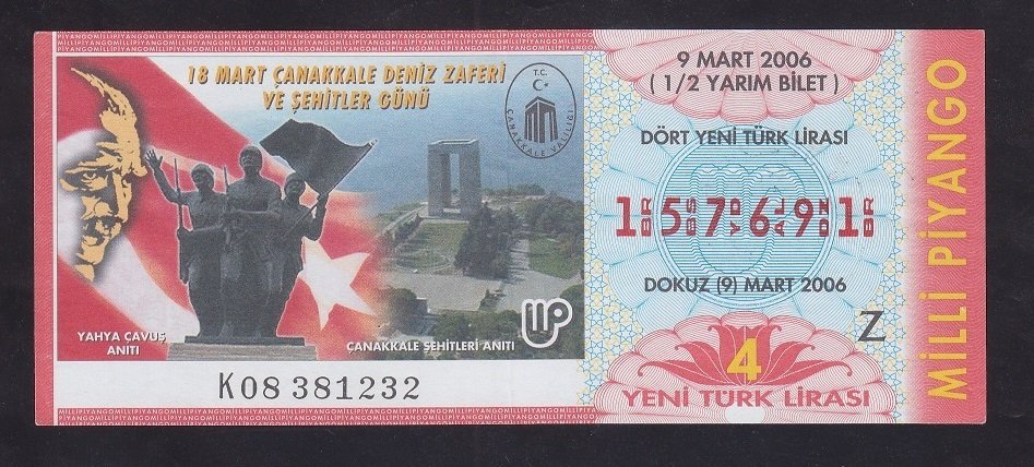 2006 9 MART YARIM BİLET