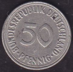 Almanya 50 Pfennig 1970 F