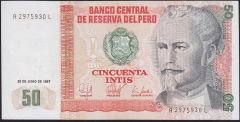 Peru 50 İntis 1987 Çilaltı Pick 131b