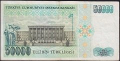 7.Emisyon 1.Tertip 50000 Lira G26 134947 Çok Temiz+