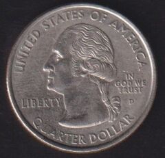 Amerika Çeyrek Dolar 2000 D Hatıra Massachusetts
