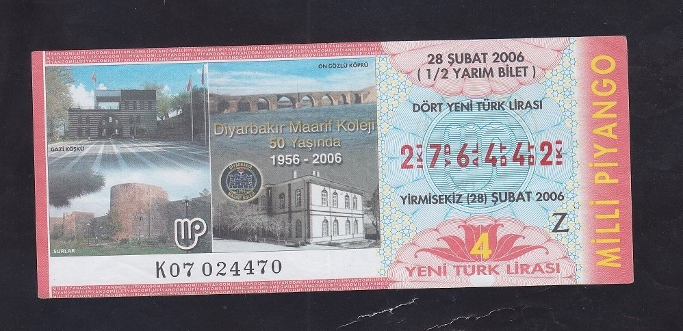 2006 28 ŞUBAT YARIM BİLET