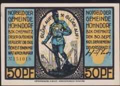 Almanya 50 Pfennig Notgeld 1921 Çil