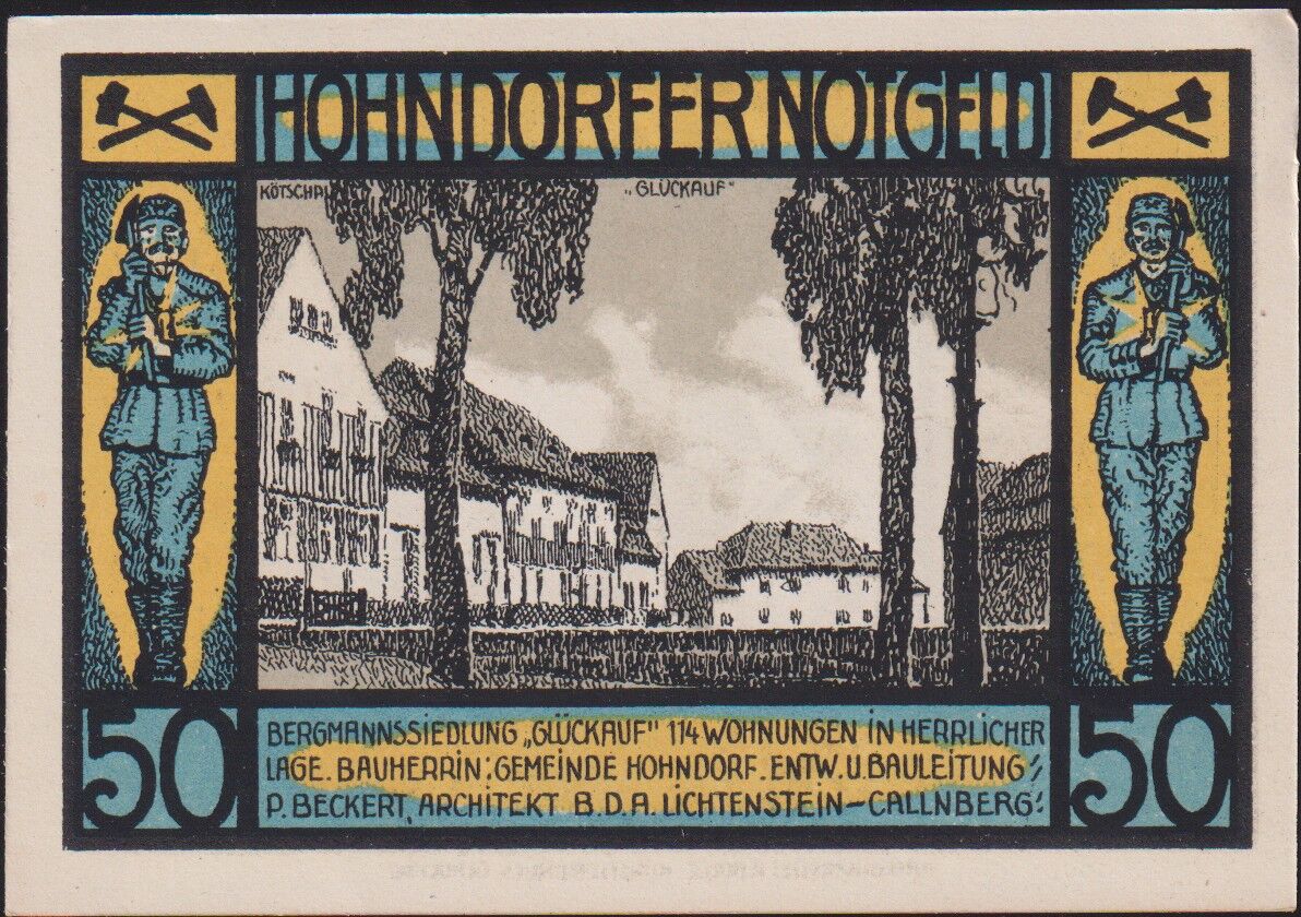 Almanya 50 Pfennig Notgeld 1921 Çil