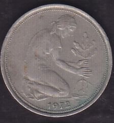 Almanya 50 Pfennig 1972 F