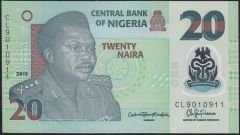 Nijerya 20 Naira 2015 Ççt Çilaltı Polymer