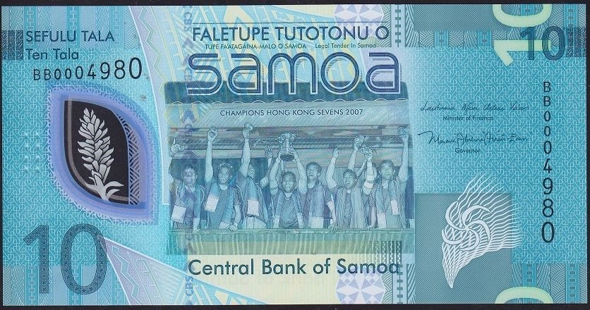 Samoa 10 Tala 2023  Çil Polimer