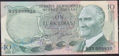 6.Emisyon 2.Tertip 10 Lira H25 008830 Çilaltı
