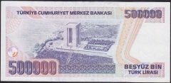 7.Emisyon 1.Tertip 500000 Lira A02 833865 Ççt Çilaltı