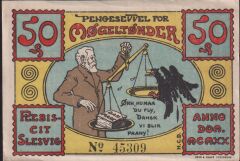 Almanya 50 Pfennig Notgeld 1920 Çilaltı Çil Filigranlı