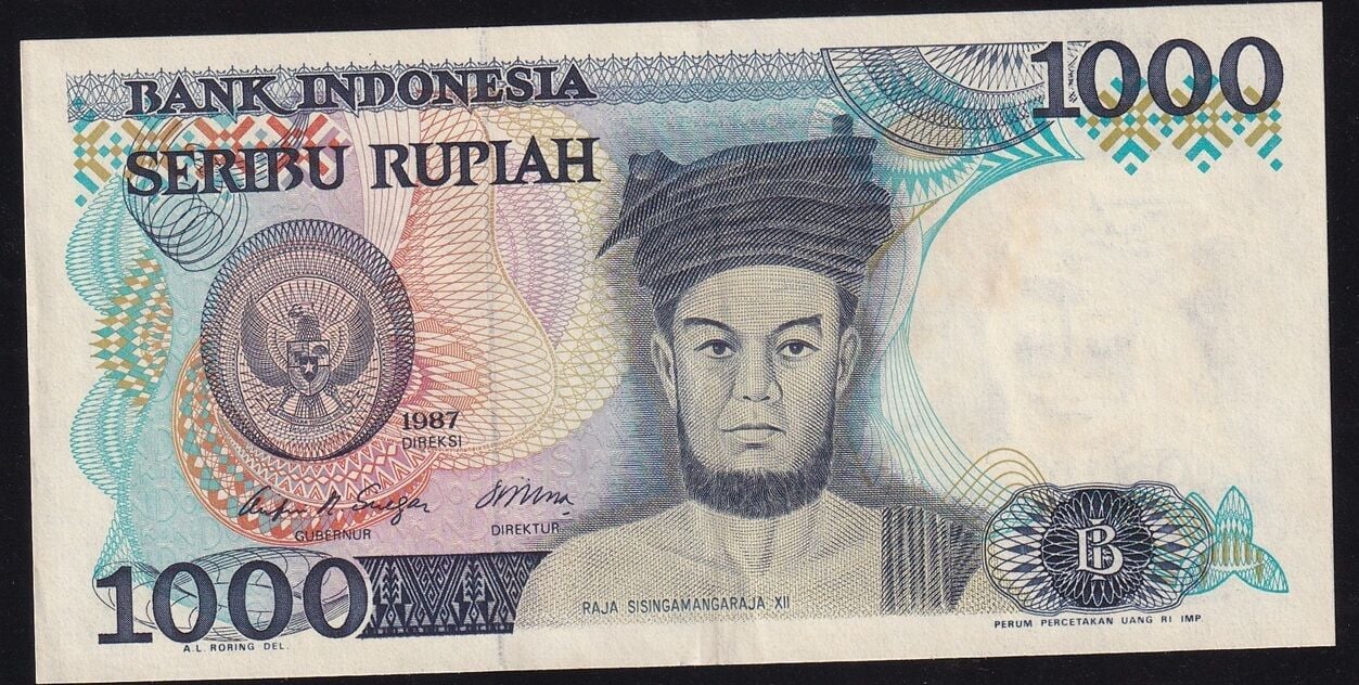 Endonezya 1000 Rupiah 1987 Ççt Çilaltı Pick 124