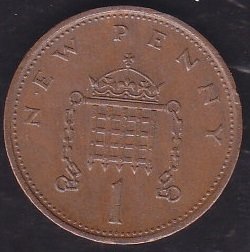 İngiltere 1 New Penny 1979