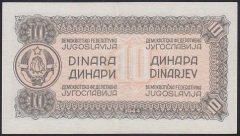 YUGOSLAVYA 10 DİNAR 1944 ÇİLALTI