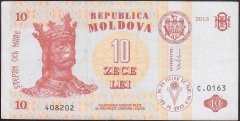 Moldova 10 Lei 2013 Çok Temiz