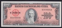 Küba 100 Pesos 1959 Çil Pick 93