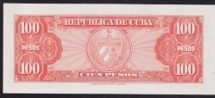 Küba 100 Pesos 1959 Çil Pick 93