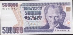 7.Emisyon 1.Tertip 500000 Lira B28 049811 Çok Çok Temiz +