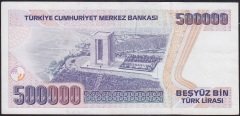 7.Emisyon 1.Tertip 500000 Lira B28 049811 Çok Çok Temiz +