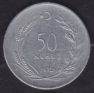 1972 Yılı 50 Kuruş
