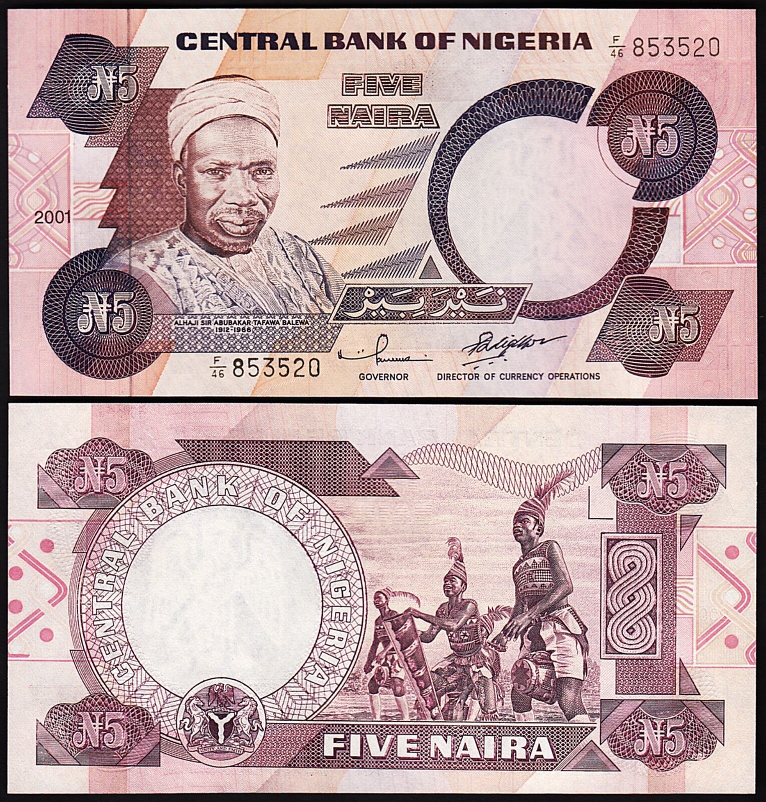 Nijerya 5 Naira 2001 Çil Pick 42g