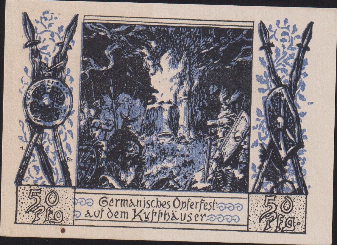 Almanya 50 Pfennig Notgeld 1921 Çil