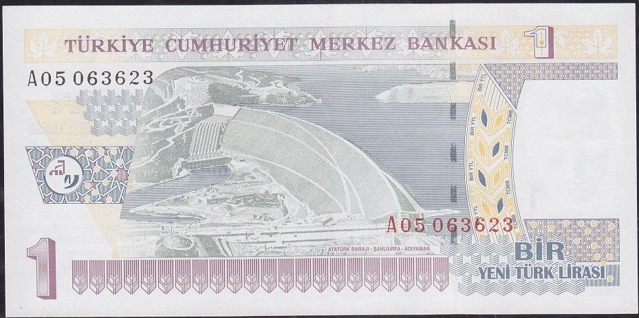 8.Emisyon 1 YTL A05 063623 Çilaltı