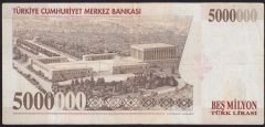 7.Emisyon 5 000 000 Lira K11 481250 Çok Temiz