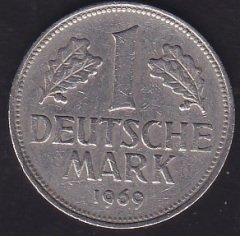 Almanya 1 Mark 1969 F