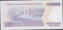 7.Emisyon 4.Tertip 500000 Lira M02 913568 Çil