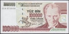 7.Emisyon 3.Tertip 100000 Lira J19 373930 Çilaltı Çil