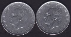 1971 Yılı 1 Lira (Ters Düz Takım)