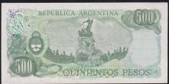 Arjantin 500 Pesos 1977 Çilaltı  Pick 303d
