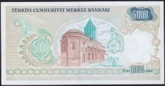 7.Emisyon 1.Tertip 5000 Lira A54 819262 Çil