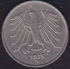 Almanya 5 Mark 1975 F