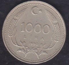 1990 YILI 1000 LİRA ÇEVREMİZİ KORUYALIM