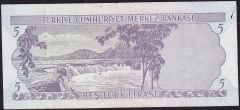 6.Emisyon 1.Tertip 5 Lira A12 185004 Temiz